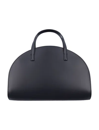 Apc A.p.c. Curved Silhouette Tote Bag In Black