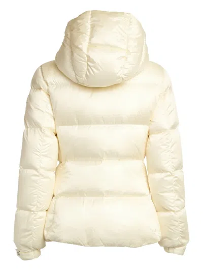 Add Fitted Puffer Jacket With Removable Hood In Neutral
