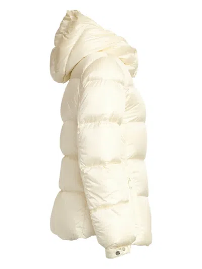 Add Fitted Puffer Jacket With Removable Hood In Neutral