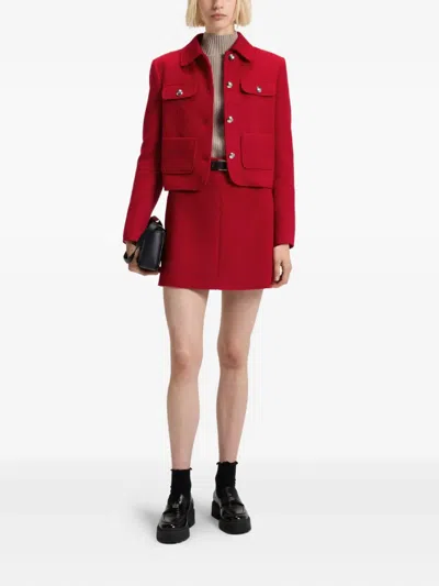 Hugo Boss A-line Skirt In Red