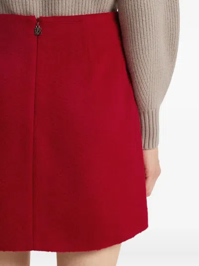 Hugo Boss A-line Skirt In Red