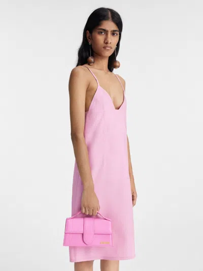 Pre-owned Jacquemus Le Grand Bambino Pink Women's Bag ()