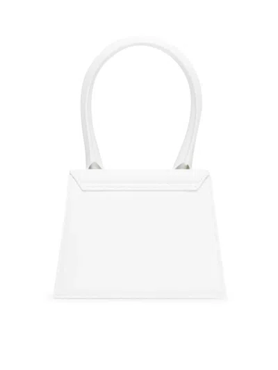 Jacquemus Women Le Chiquito Moyen Leather Bag In White