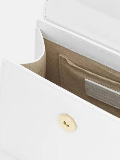 Jacquemus Women Le Chiquito Moyen Leather Bag In White