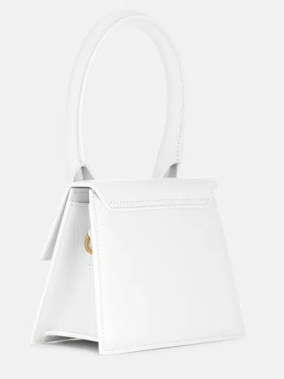 Jacquemus Women Le Chiquito Moyen Leather Bag In White