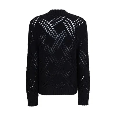 Jil Sander Black Fleece Wool Women's Sweatshirt In Black