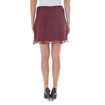 John Galliano Red Silk Women Skirt In Brown