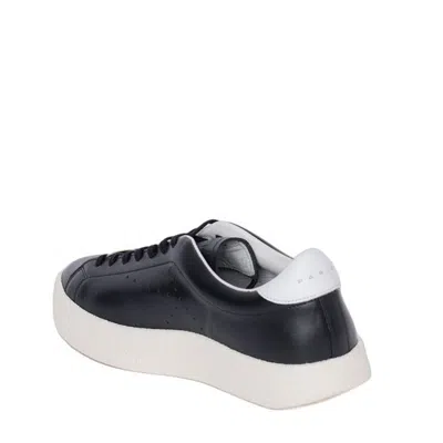 Kenzo Black Calfskin Low Top Men's Sneakers In Black