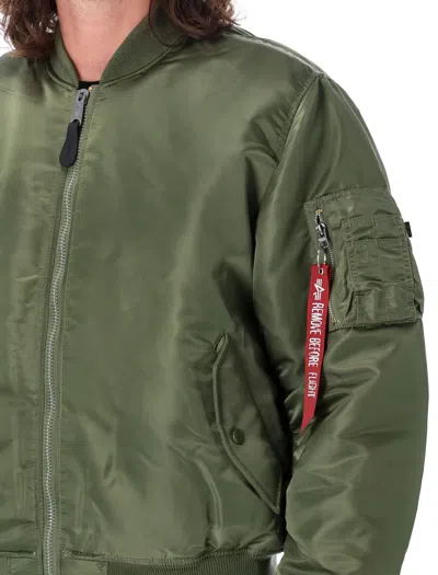 Alpha Industries Men S Ma-1 Tt Two Tone Bomber Jacket Sage In Green