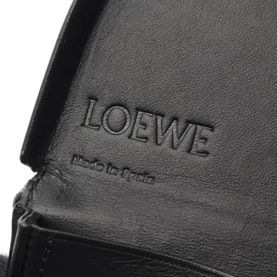 Pre-owned Loewe Black Leather Coin Purse/coin Case ()