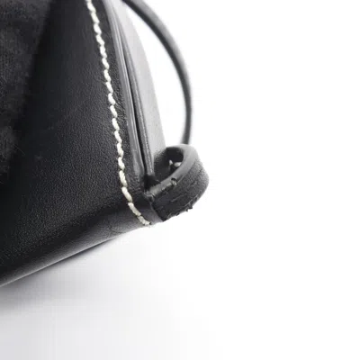 Pre-owned Loewe Black Leather Coin Purse/coin Case ()