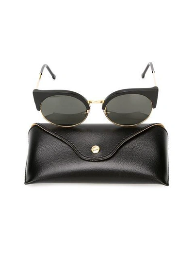 Shop Retrosuperfuture 'ilaria' Sunglasses In Black