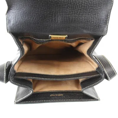 Pre-owned Loewe Black Leather Shoulder Bag ()