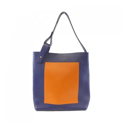 Pre-owned Loewe Blue Orange Leather Shoulder Bag ()
