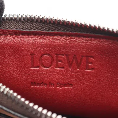 Pre-owned Loewe Brown Leather Coin Purse/coin Case ()