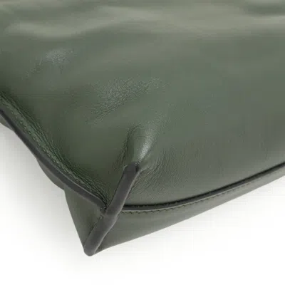 Pre-owned Loewe Dark Green Green Leather Pochette Shoulder Bag ()