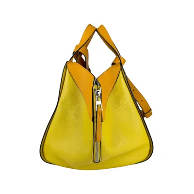 Pre-owned Loewe Orange Yellow Leather Shoulder Bag ()