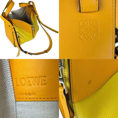 Pre-owned Loewe Orange Yellow Leather Shoulder Bag ()