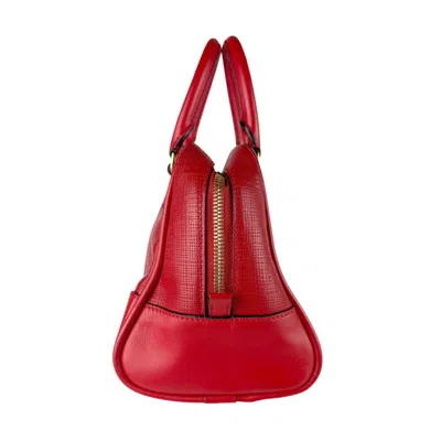 Pre-owned Loewe Red Color Leather Handbag Shoulder Bag ()