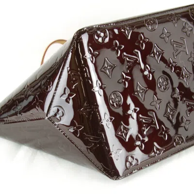 Pre-owned Louis Vuitton Amarante Wine Vernis Tote Bag ()