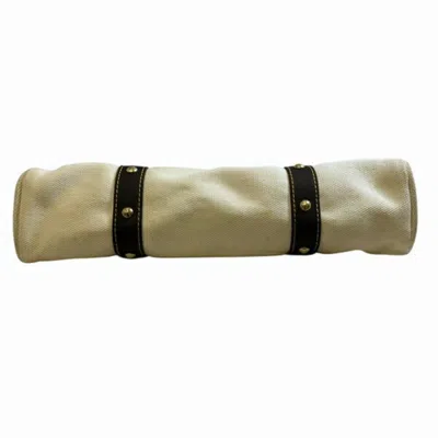 Pre-owned Louis Vuitton Antigua Brown Ecru Canvas Tote Bag ()