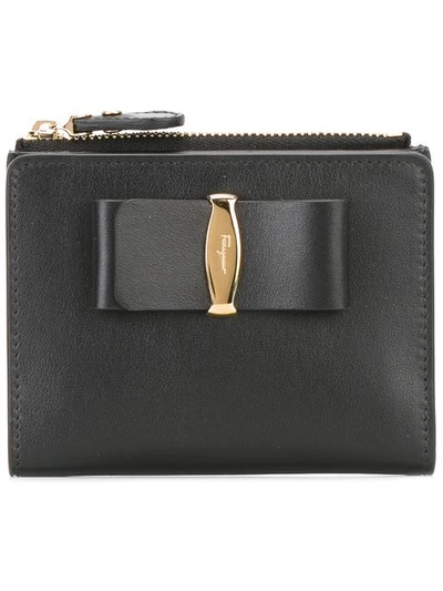 Ferragamo Salvatore  Small Bow Detail Wallet - Black