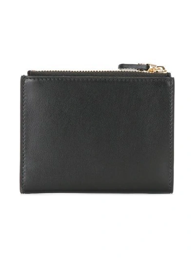 Shop Ferragamo Salvatore  Small Bow Detail Wallet - Black