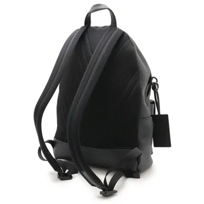 Pre-owned Louis Vuitton Black Noir Leather Backpack ()