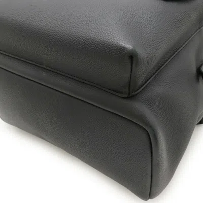 Pre-owned Louis Vuitton Black Noir Leather Backpack ()