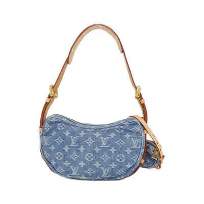 Pre-owned Louis Vuitton Blue Monogram Denim Shoulder Bag ()