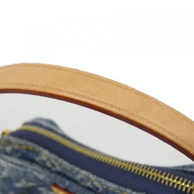 Pre-owned Louis Vuitton Blue Monogram Denim Shoulder Bag ()