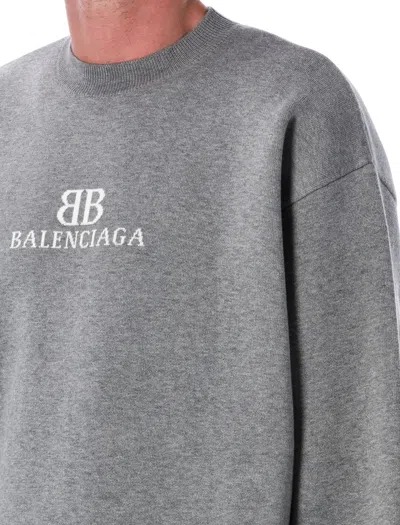 Balenciaga Crewneck Sweater 818422t3368 1380 In Gray