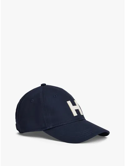 Tommy Hilfiger H Logo Patch Baseball Cap In Blue