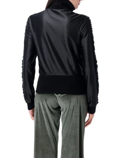 Balenciaga Sporty High Neck Jacket In Blue