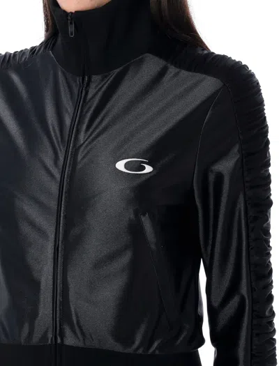 Balenciaga Sporty High Neck Jacket In Blue