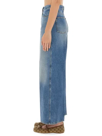 Gucci "wide-leg" Jeans In Blue