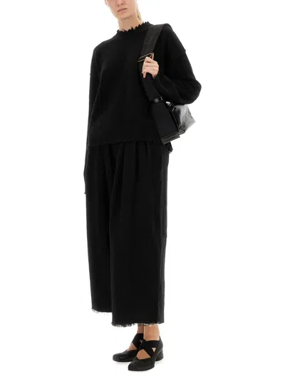 Uma Wang Cashmere Sweater With Bangs In Black