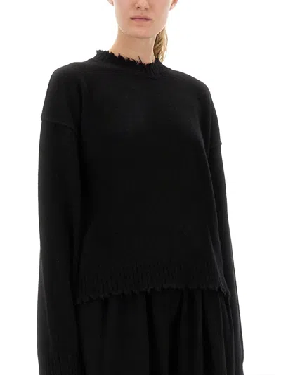 Uma Wang Cashmere Sweater With Bangs In Black