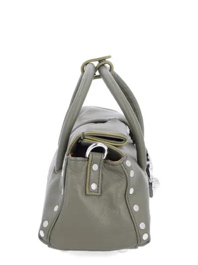 Zanellato Chic Shoulder Bag Detachable Strap In Gray