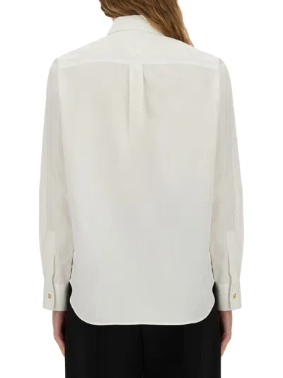 Bottega Veneta Cotton Poplin Shirt In White