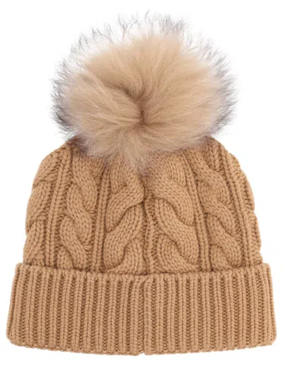 Moncler Grenoble Wool And Cashmere Beanie In Brown