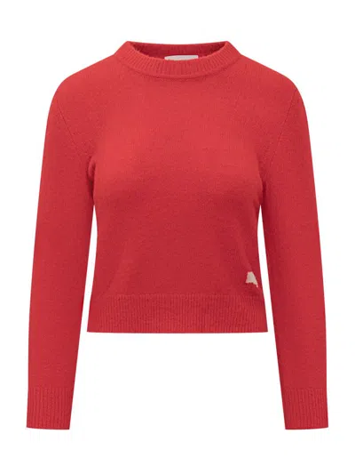 Isabel Marant Red Wool Sweater With  Logo In Red