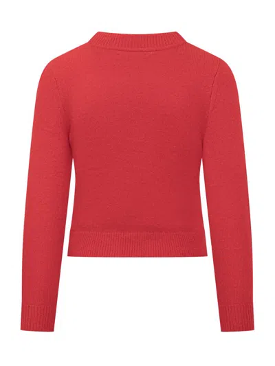 Isabel Marant Red Wool Sweater With  Logo In Red