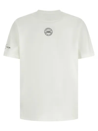 Y-3 Logo Printed Crew Neck T-shirt In White