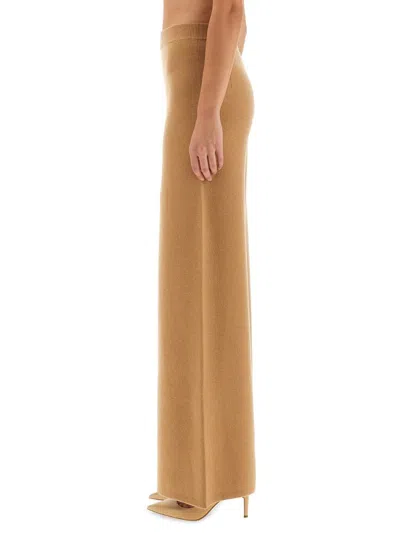 Max Mara Wide Pants "judy" In Neutral