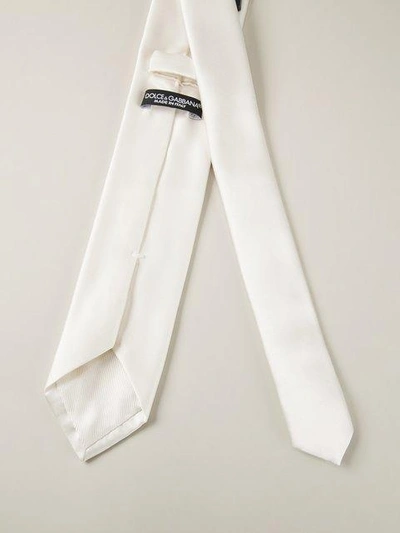 Shop Dolce & Gabbana Classic Tie In White