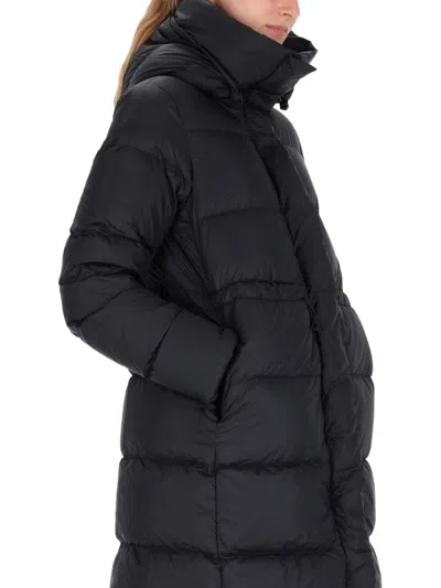 Canada Goose Knee-length Black Puffer Coat In Multi
