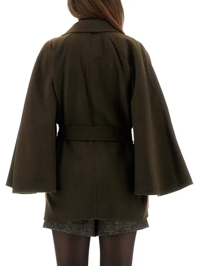Max Mara Coat "verna" In Green