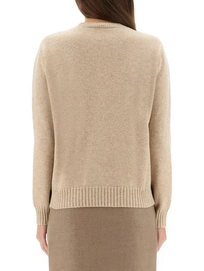 Max Mara Cashmere "cinema" Sweater In Neutral