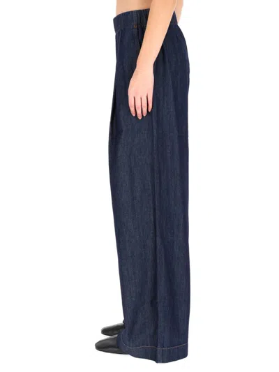 Dries Van Noten Wide Leg Trousers Front Pleats In Multi